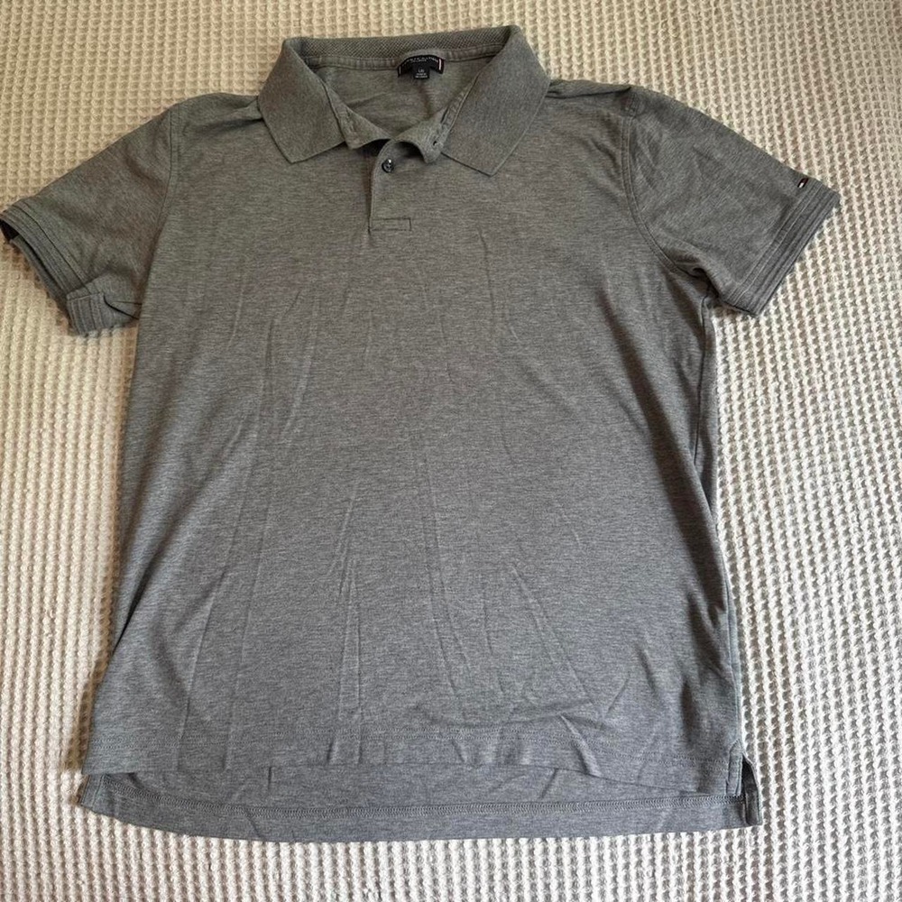 Grey Tommy Hilfiger tailored polo tee